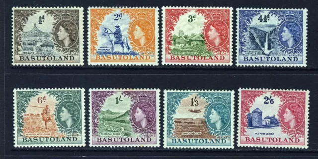 BASUTOLAND QE II 1954-58 Part Pictorial Set SG 43 to SG 51 MINT