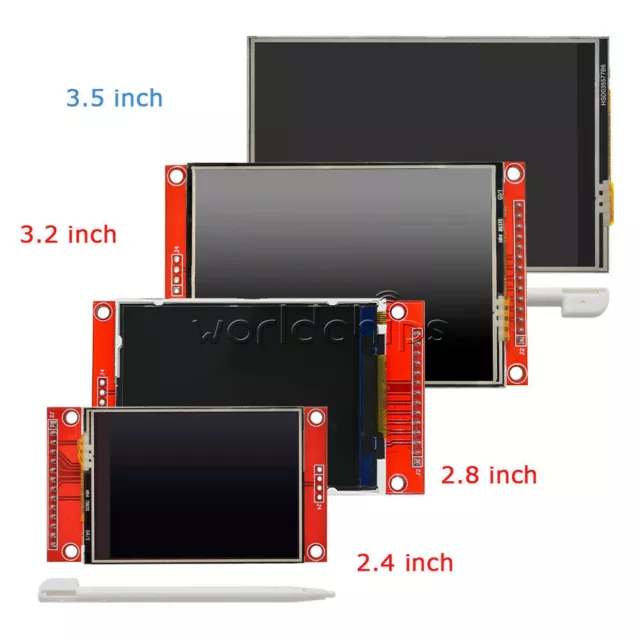 2.4/2.8/3.2/3.5" Inch SPI Serial Port TFT LCD Screen Touch Panel Module Arduino