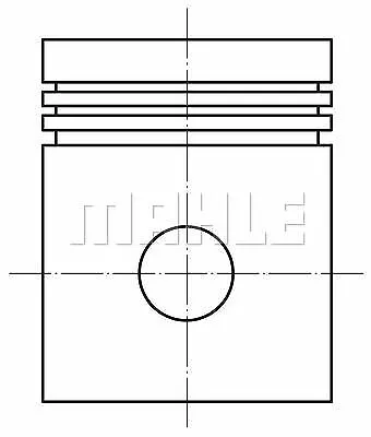 MAHLE (012 12 03) Kolben für OPEL