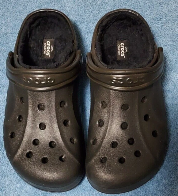 Crocs White Unisex Men Sz 7 Women Sz 9 Classic Fuzz-Lined Dual Comfort Clog NICE Crocs White Unisex Men Sz 7 Women Sz 9 Classic Fuzz-Lined Dual Comfort Clog NICE