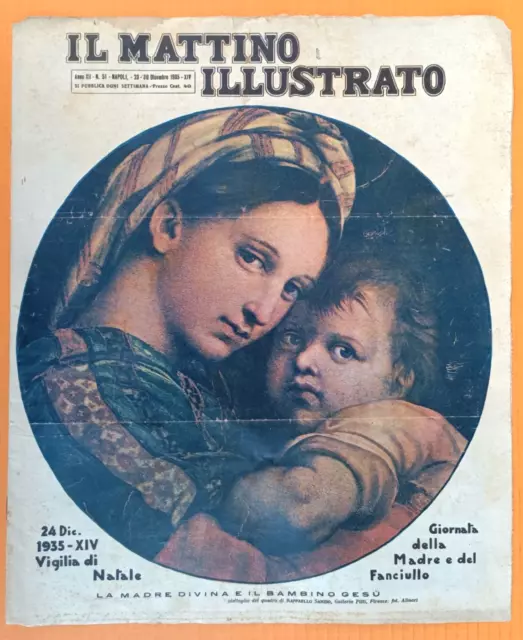 MADRE DIVANA/BAMBIN GESU' da IL MATTINO ILLUSTRATO R@R@ RIVISTA PRIMI 900-12171