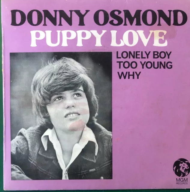 Donny Osmond - EP (Puppy Love, Lonely Boy, Too Young, Why) 7" 1972 Australia