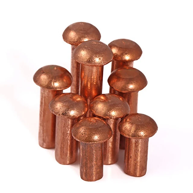 M2 M3 M4 M5 M6 M8 Pan Button Head Copper Rivets Solid Brass Rivet Fasteners