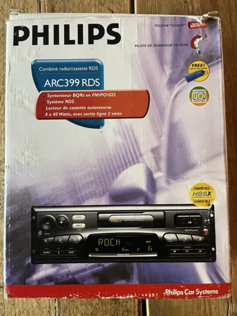 Phillips Car Radio & Cassette Player. Arc399 Rds. Brand new