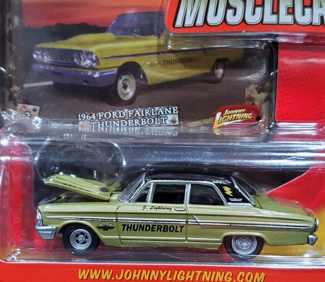 Johnny Lightning 64 1964 Ford Fairlane Thunderbolt Musclecars Muscle Car w/RRs Johnny Lightning 64 1964 Ford Fairlane Thunderbolt Musclecars Muscle Car w/RRs