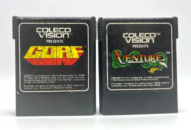 Lot of 2 Colecovision Games (Cart Only) GORF & VENTURE
