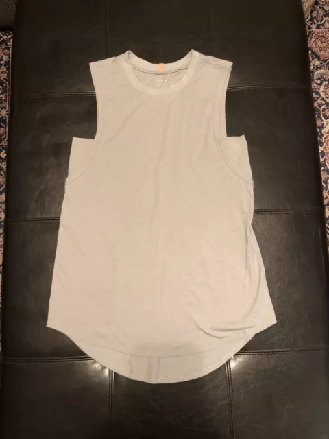 Lunya Restore Ambient Gray Muscle Tee Pima Cotton Sz S Women’s EUC!