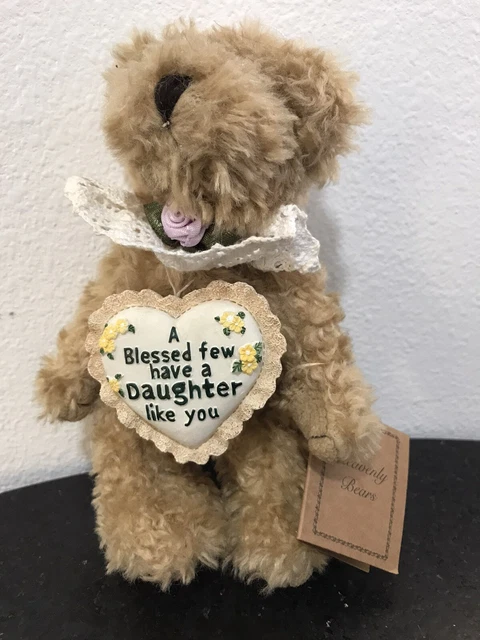 Vintage 1999 Monarch Heavenly Bears Plush 7” Daughter Bear UNUSED WITH MAGNET