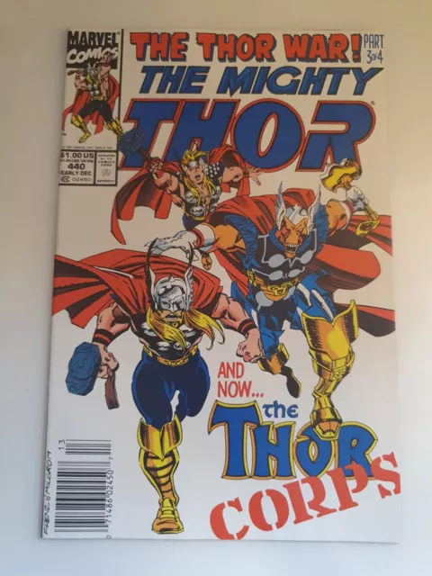 Marvel Comics - The Mighty Thor Vol 1 #440 - Dec 1991 - FN/VFN - 1st Thor Corps