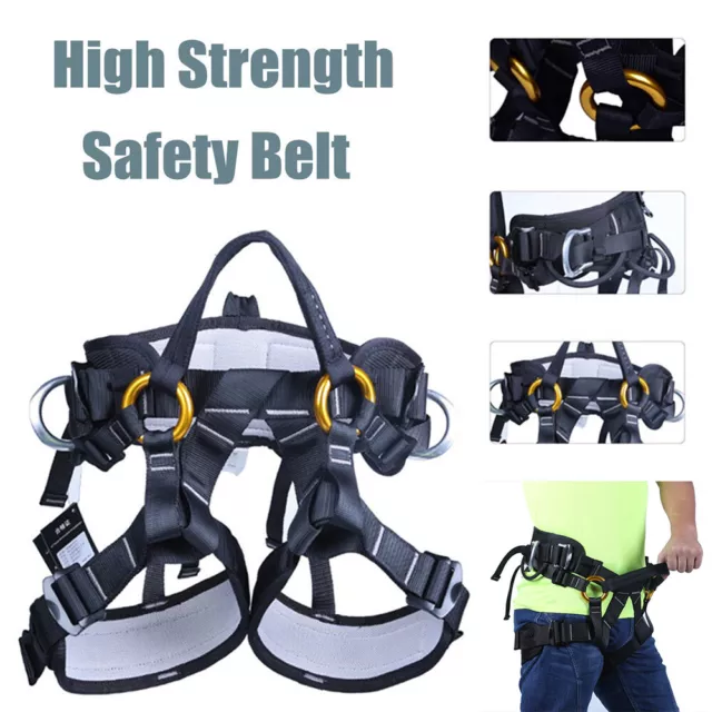 Adjustable Safety Sitting Harness for Outdoor Climbing Tree Arborist Fire Rescue