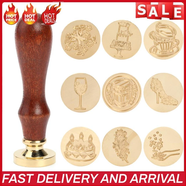 Plant Pattern Seal Stamp Scrapbooking Card Album Sealing Wax Stamp Handcraft