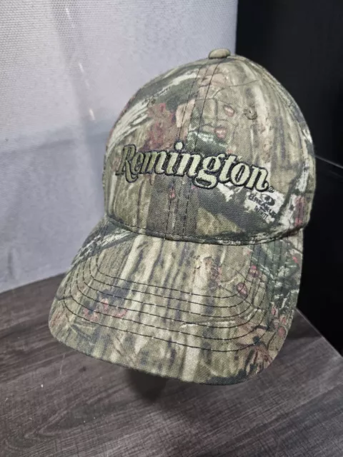 Remington Realtree Camo Hunting Hat Cap Adjustable Buckle Strap Logo Mens