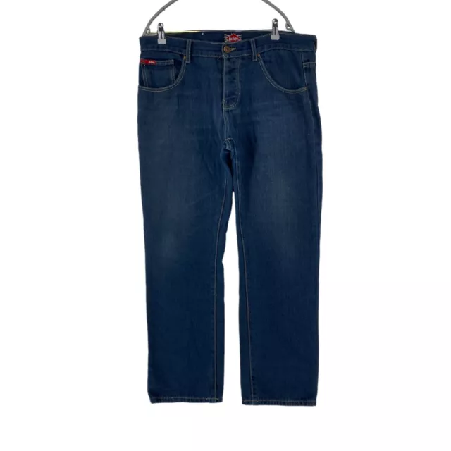 Lee Cooper Bleu Foncé Standard Jeans Coupe Droite W38 L32