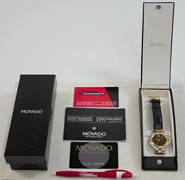Movado Museum 81.E2.887.2 35mm Two Tone Swiss Quartz Men's Watch