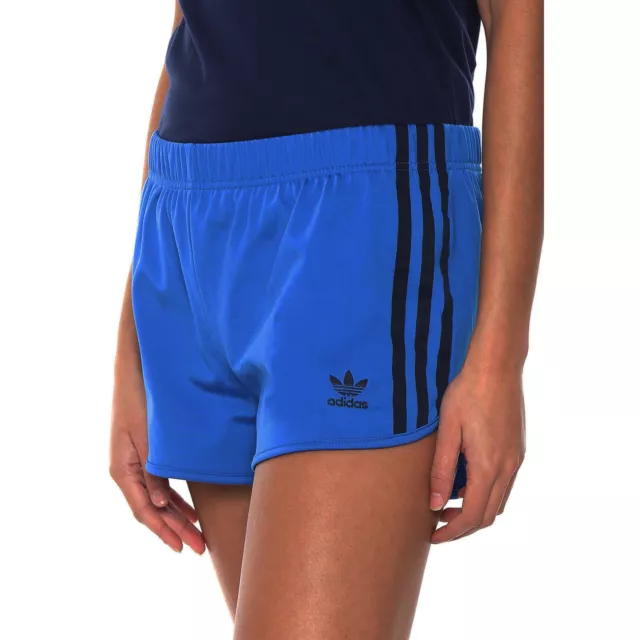 Adidas Originals 3 Rayas Mujer Pantalones Cortos Deportivos Pájaro de Fuego Jog