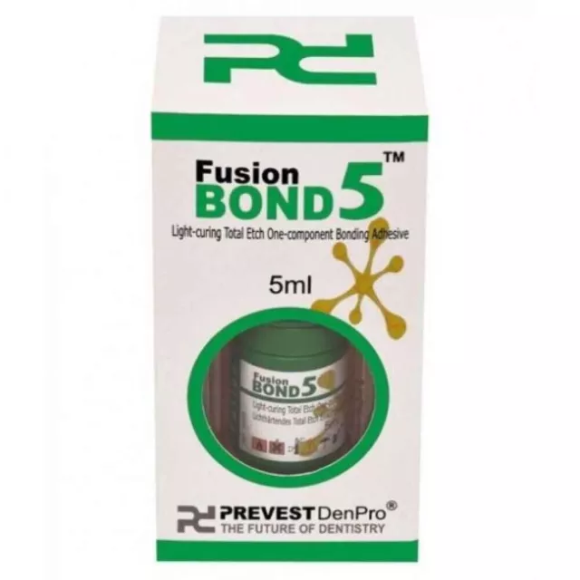 Dental FUSION Bond 5 Light Curing Total Etch One Component Bonding 5ml Pack