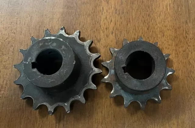 2 Vintage Industrial Machine Gears - Factory Salvage Steampunk Art