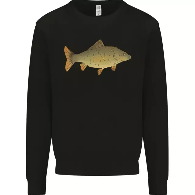 A Carp Fish Fishing Fisherman Kids Sweatshirt Jumper