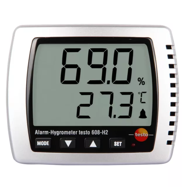 Testo 608-H2 Digital Thermohygrometer Humidity/Temperature Meter Monitor Alarm