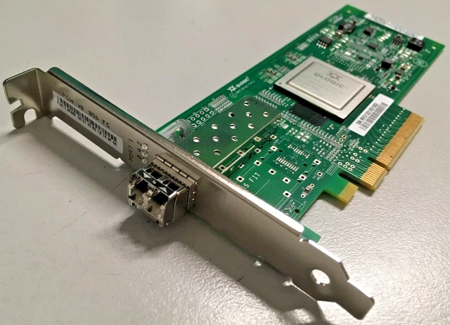 QLOGIC QLE2560-HP SINGLE Port 8GbE PCIe HBA Adapter $10.00