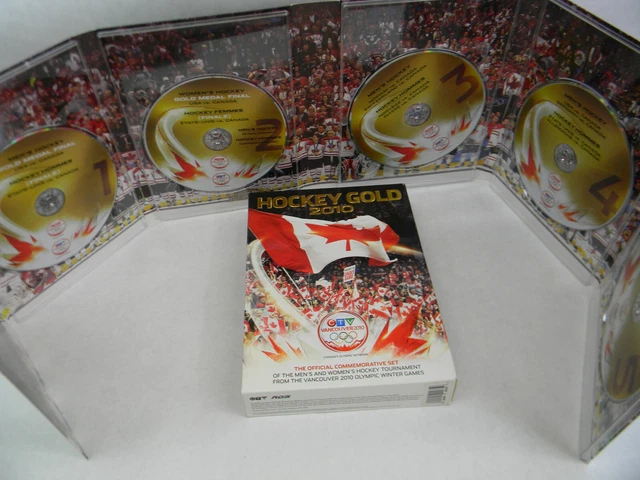 Hockey Gold 2010 5 Disc DVD Set - Vancouver Canada 2010 Olympics  Free Shipping