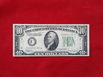 FR-2006C* 1934 A Series STAR $10 Ten Dollar Philadelphia Federal Reserve Note VF