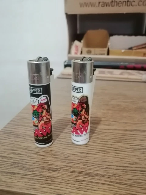 Lighter Clipper Raw Brazil Black And White [Very Rare]
