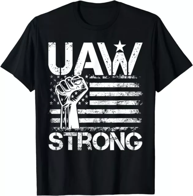 UAW STRIKE 2023 United Auto Workers Union UAW Strong Red T-Shirt $15.98 ...