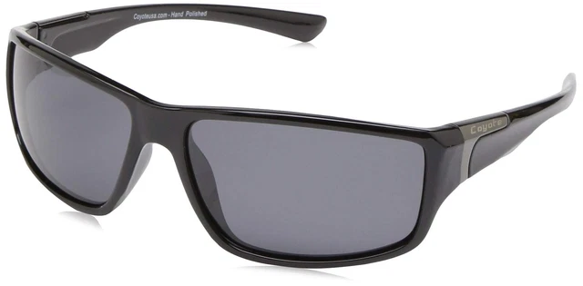 Coyote Eyewear P-37 Sportsman's Polarized Sunglasses, Black Frame, Gray Lens Coyote Eyewear P-37 Sportsman's Polarized Sunglasses, Black Frame, Gray Lens