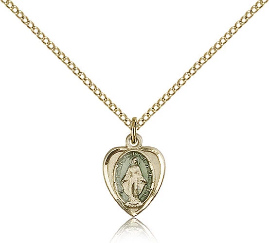 OUR LADY OF Miraculous Medal Pendant For Women - Gold Filled Necklace ...