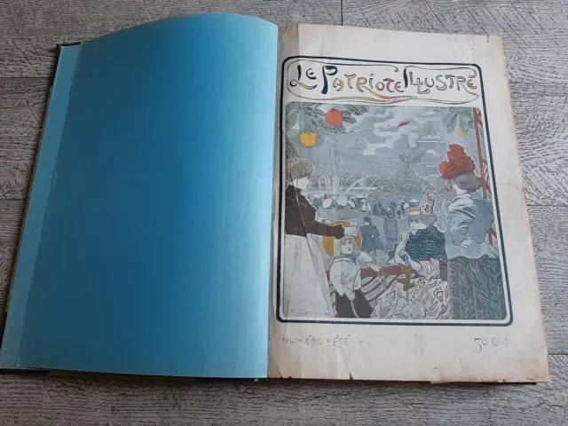 reliure le patriote  globe illustré l'illustration européenne 1898 dreyfus zola 2