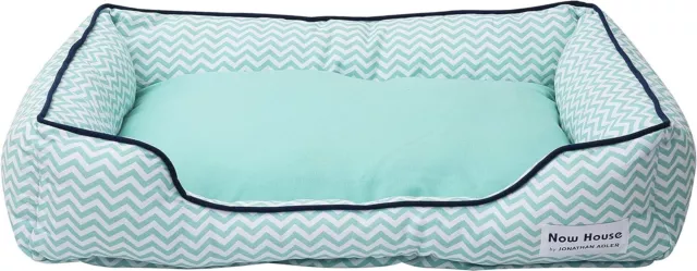 Now House for Pets by Jonathan Adler Chevron Cushion Dog Bed, Medium