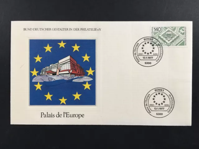 BRD LUXUS-FDC 1977 BÜTTENPAPIER !! SUPER !! EUROPARAT EUROPA CEPT MiNr 921 ua53