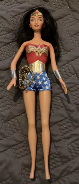 Barbie Wonder Woman Doll with Lasso and wristbands NO Boots