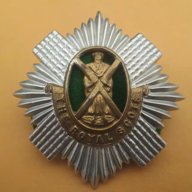 THE ROYAL SCOTS Regiment British Army/Military Hat/Cap Badge £9.00 ...