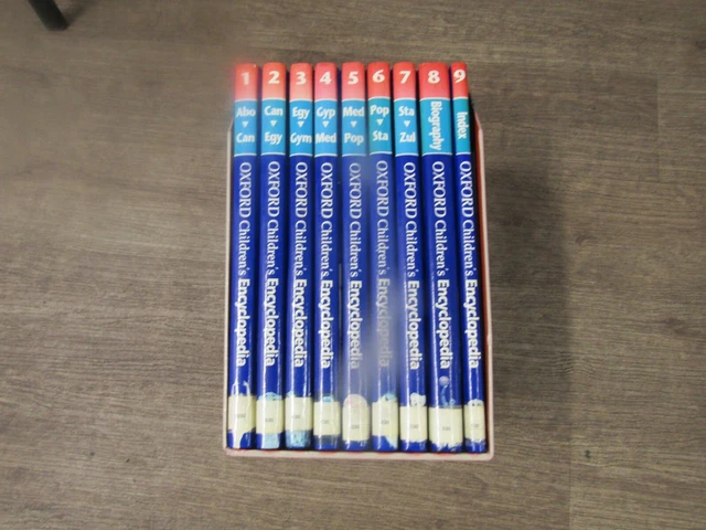 OXFORD CHILDREN'S ENCYCLOPEDIA: Complete in 9 Volumes: children's