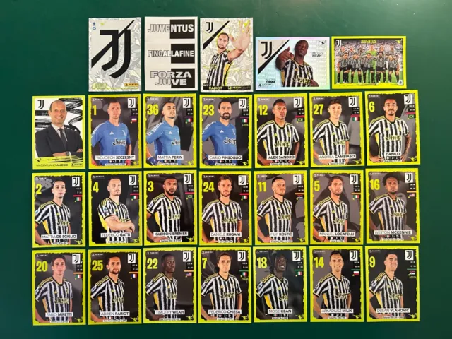 26 FIGURINE STICKERS Calciatori Panini 2023-24 Squadra Completa Juventus  EUR 14,99 - PicClick IT