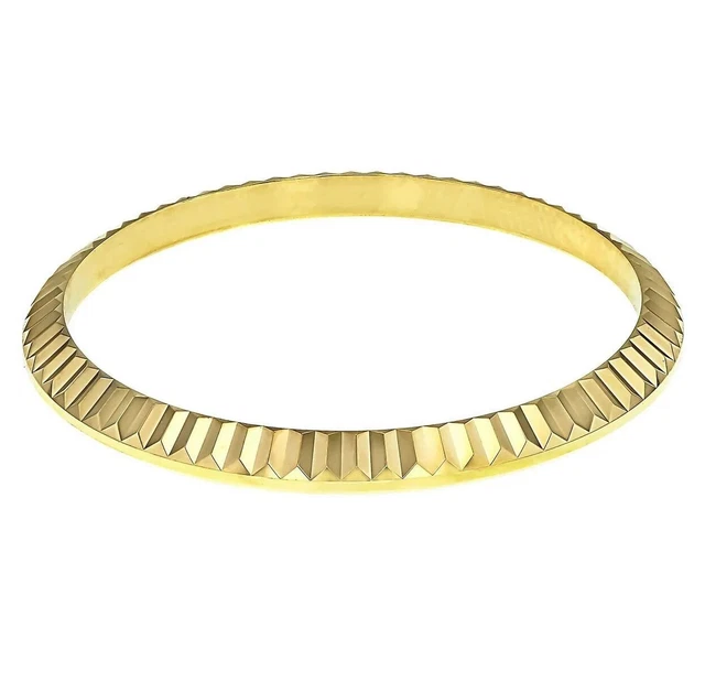 AUTHENTIC ROLEX FLUTED 18K Yellow Gold BEZEL 34mm Date Oyster 1500 1503