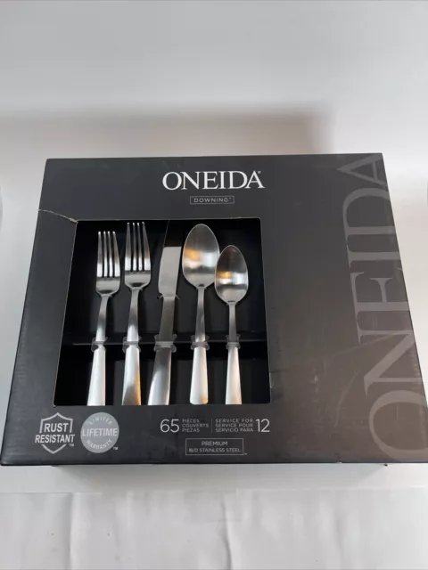 Oneida 65 Piece Stainless Steel Flatware Set