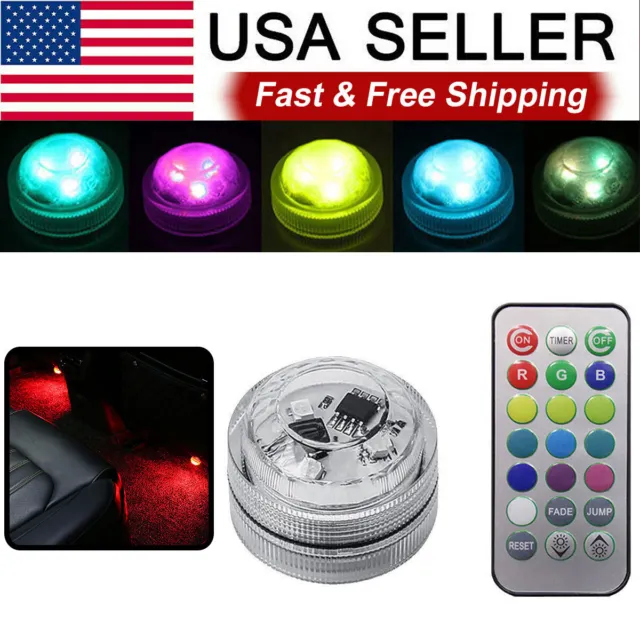 LED Light for Car Interior Decor Indoor Atmosphere RGB Lamp with Remote Control