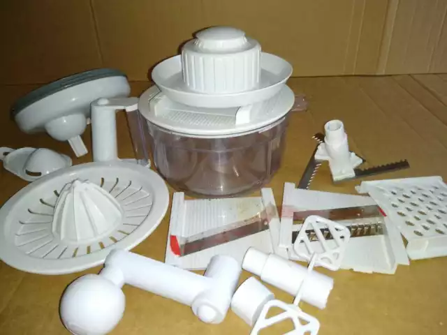 Vintage Culinare multipurpose manual food processor, chopper, slicer, grater.