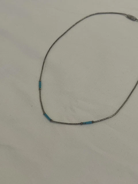 Indianerschmuck Silber Schmuck Collier Türkis Farbe