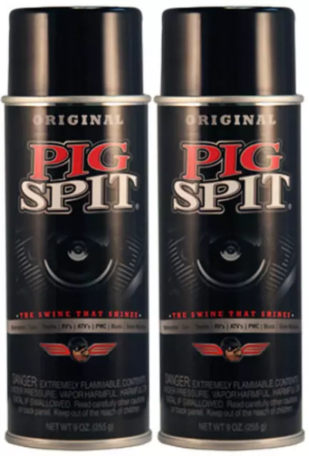 PIG SPIT "Original" Spray Cleaner Detailer 9 oz Can - Qty (2) (PSO) 83-1015