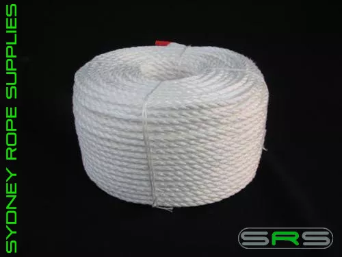 110Mtrs X 6Mm Polypropylene White Rope