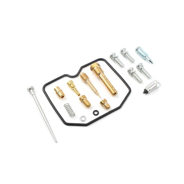 Metal &Rubber Carburetor Rebuild Repair Kit Fit Kawasaki KLR250 1987-2005 04 03