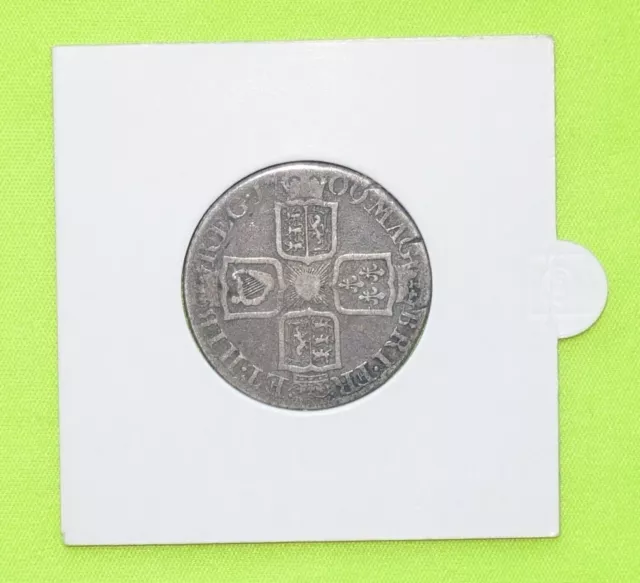 1709 Silver One SHILLING Coin Queen Anne (1702-14) ESC1154