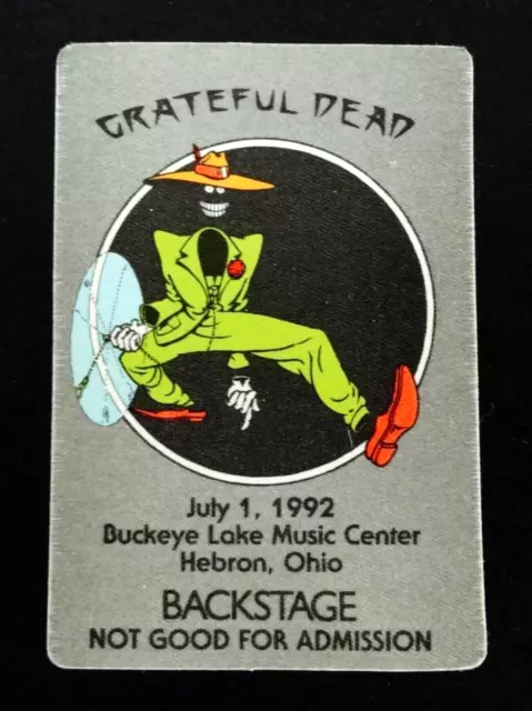 Grateful Dead Backstage Pass Buckeye Lake Ohio OH 7/1/92 7/1/1992 Shakedown St.