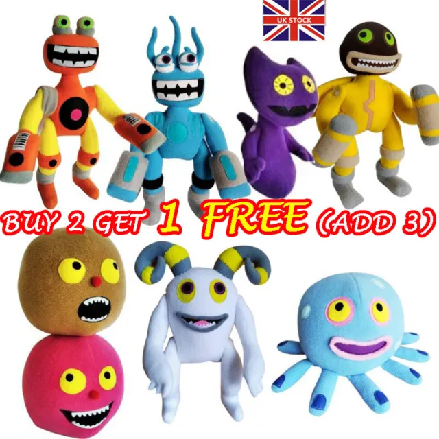 My Singing Monsters Wubbox Plush Toy Cartoon Animals Soft Stuffed Doll Kids Gift