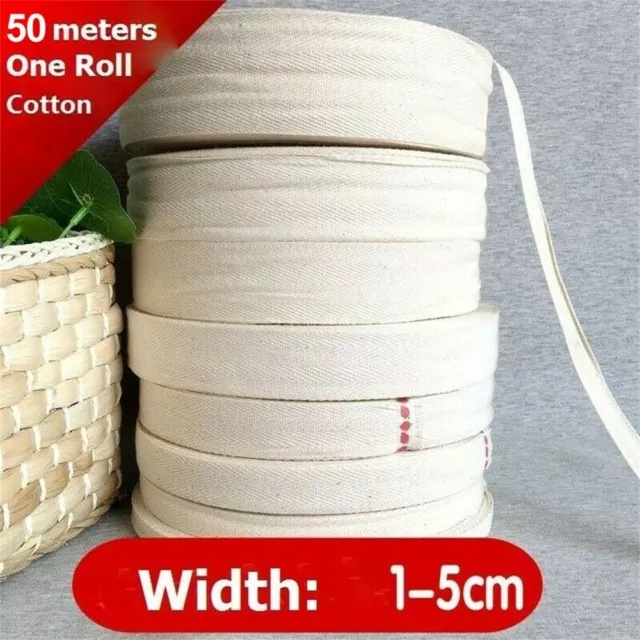Wide Herringbone Fabric Sewing Trims Binding Tape Roll Cotton Bias Craft Edging