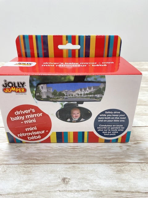 Jolly Jumper Suction Mount Drivers Mini Baby Mirror - Brand New